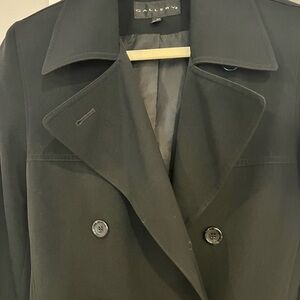 Gallery Women's Elegant Black Pea Coat